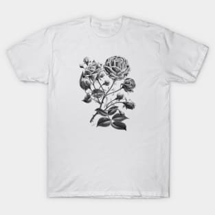 Black Rose Flower T-Shirt